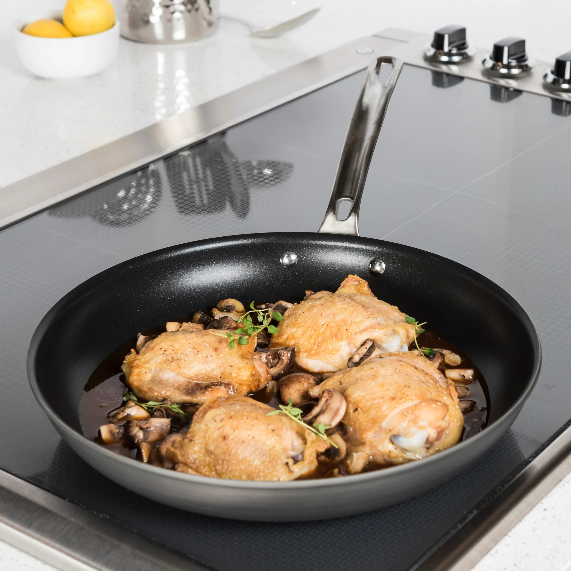 Viking Hard Anodized Nonstick 10-Piece Cookware Set with Glass Lids - Image 14